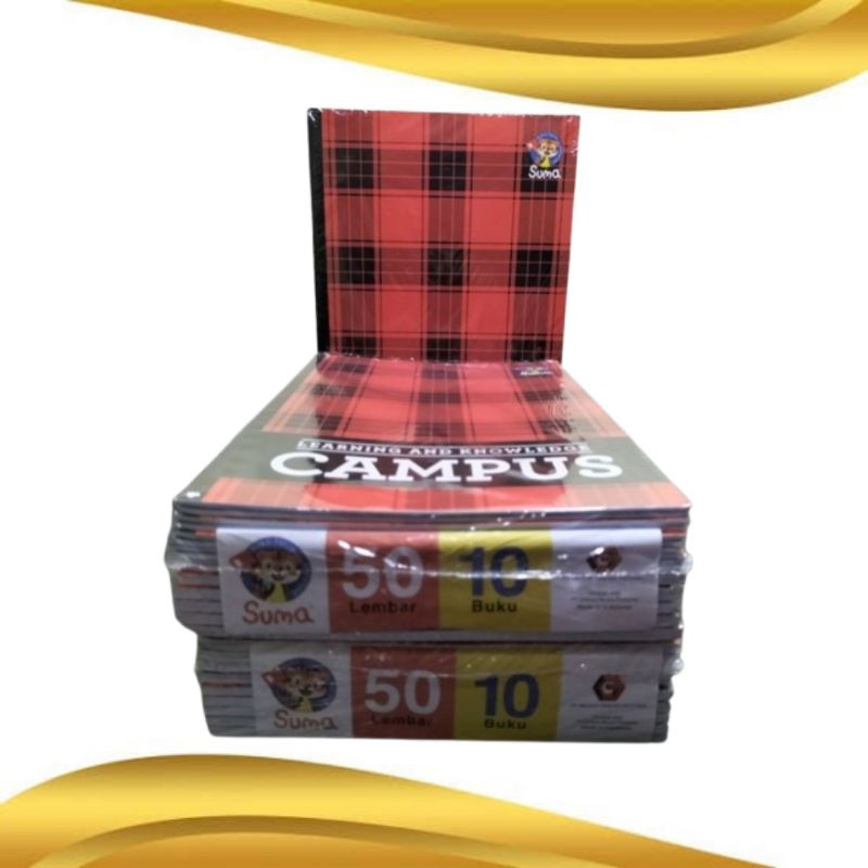 

NYBEBY26 BUKU TULIS PANJANG/BUKU TULIS BESAR CAMPUS SUMA 38 & 50 LEMBAR ISI BUKU (1 PACK)
