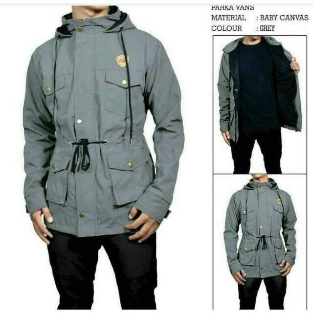 Jaket parka pria | jaket korea | jaket hoodie | jaket Bolak balik BB | jaket 2 in 1 | Jaket zipper