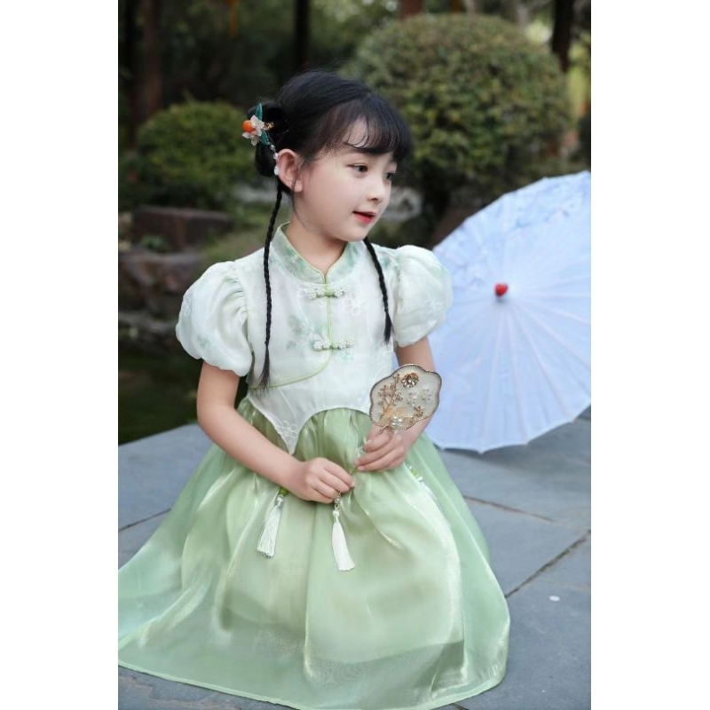 dress cheongsam premium anak perempuan