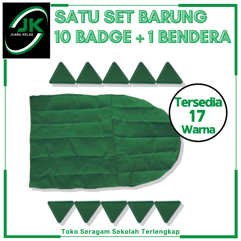 

[JK] Barung Set 10 Bet + 1 Bendera Barung Siaga Perlengkapan Pramuka