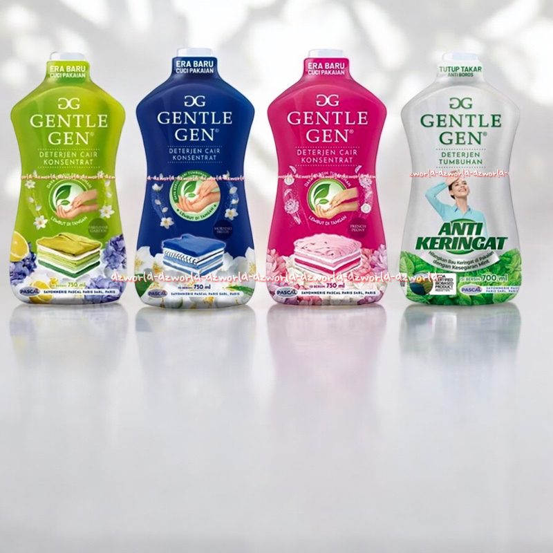 Gentle Gen 700ml Detergen Tumbuhan Paristeen Garden Morning Breeze French Peony Anti Keringat Sabun 