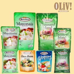 

Maestro Mayonaise & Salad Dressing Kemasan 1Kg, 180Gr dan 100Gr