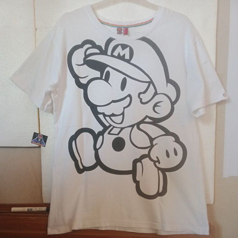 BABY MILO X a bathing ape t shirt art mario size XL SECOND ORIGINAL