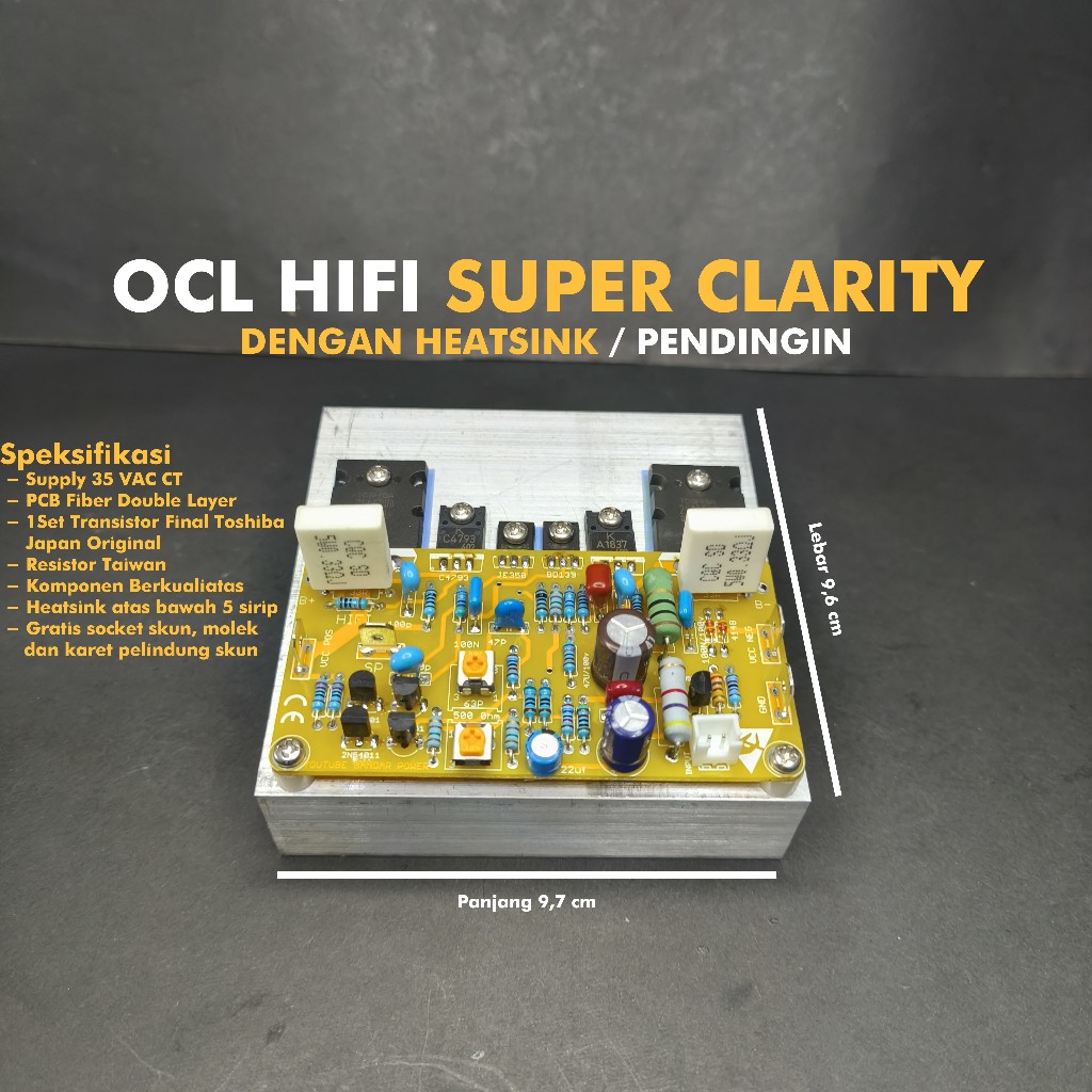 Kit Driver Ocl Hifi Super Clarity Versi Terbaru Dengan Pendingin Atau Heatsink