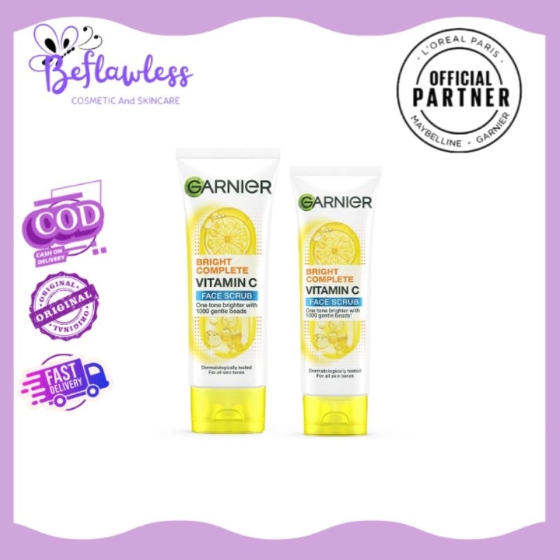 GARNIER BRIGHT COMPLETE BRIGHTENING SCRUB 50ml/100ml