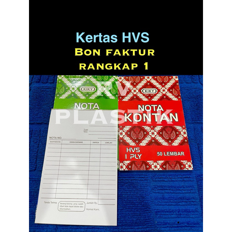 

(1 buku )BON FAKTUR RANGKAP 1 / model tegak.