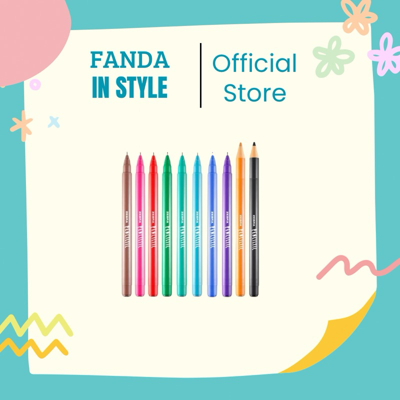 

Zebra Penciltic Fineliner 0.4 mm Bolpoin Warna - Warni (1 PAK)