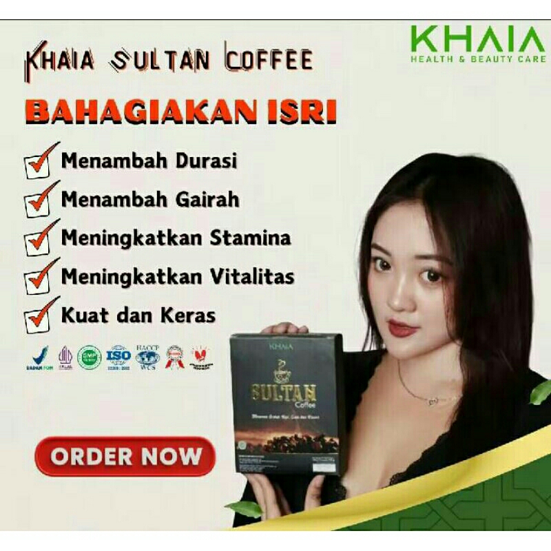 

SULTAN COFFEE ORIGINAL KHAIA 1 BOX ISI 10 SACHET 25 GRAM