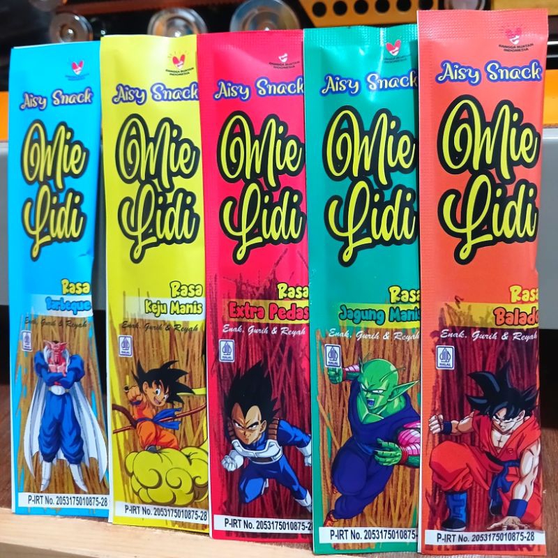 

bGF Mie Lidi Karakter Viral isi 36 Bungkus mix 5 Rasa