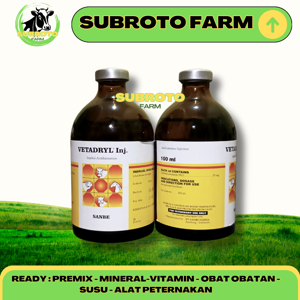 VETADRYL INJ - 100 ML SANBE