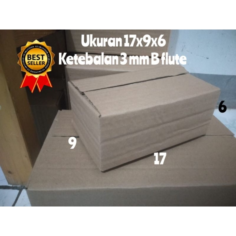 

Kardus Karton Kotak Box Packing UK. 17x9x6 Pengemasan Cepat Mudah Dan Murah Kardus Karton Box Polos Bflute Tebal 3 mm