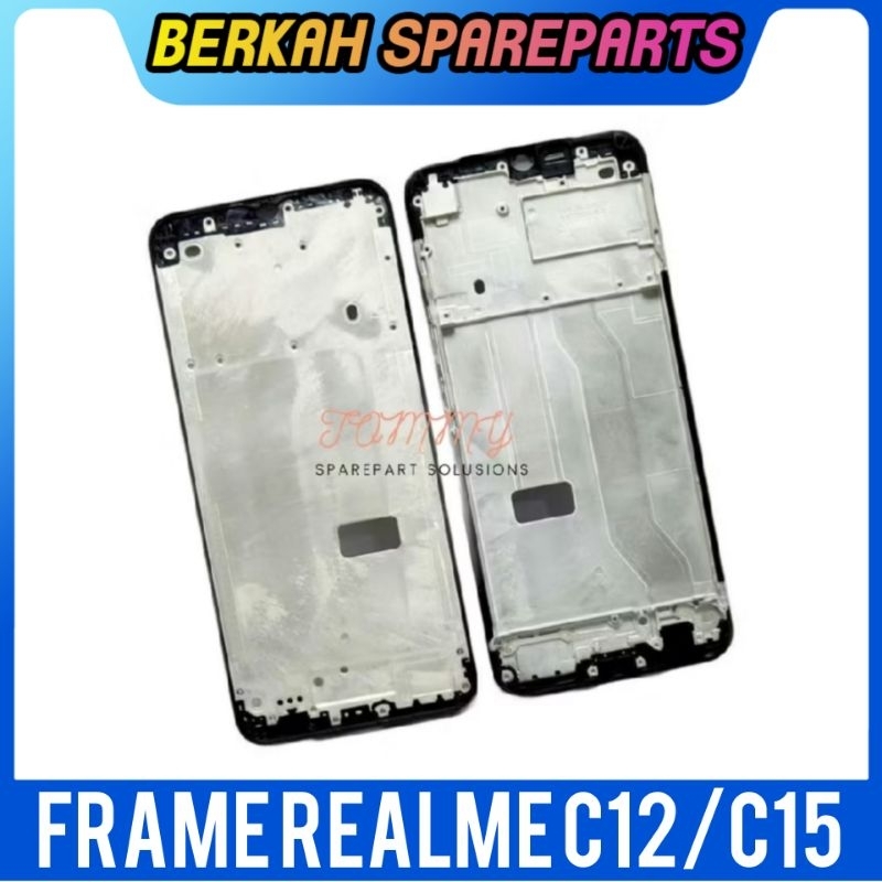 FRAME LCD - TULANG LCD - TATAKAN LCD REALME C12 - REALME C15 ORIGINAL