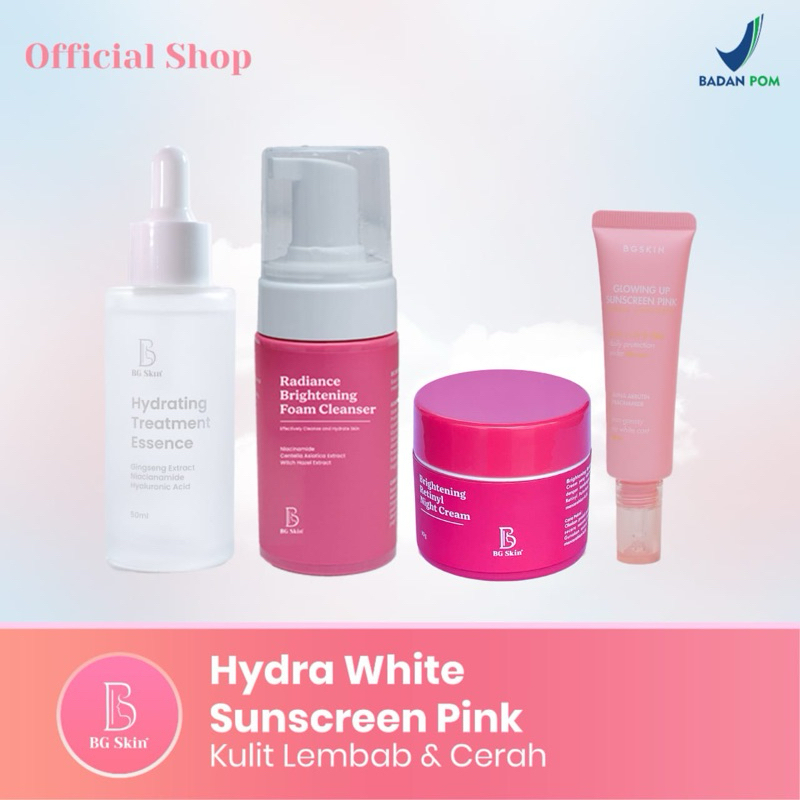 BG SKIN paket hydra white package PROMO free gift