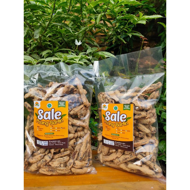 

500 gram Sale Pisang Barlin/pisang ulin/khas banyuwangi