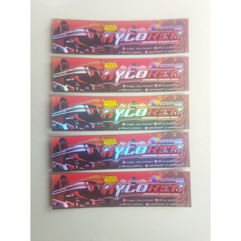 

Stiker KYLOREN 5 pcs anti air