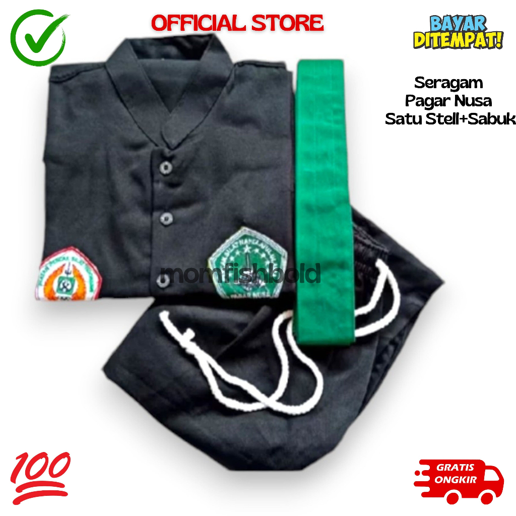 SERAGAM PAGAR NUSA + SABUK / SAKRAL PAGAR NUSA / SERAGAM SILAT / BAJU SILAT