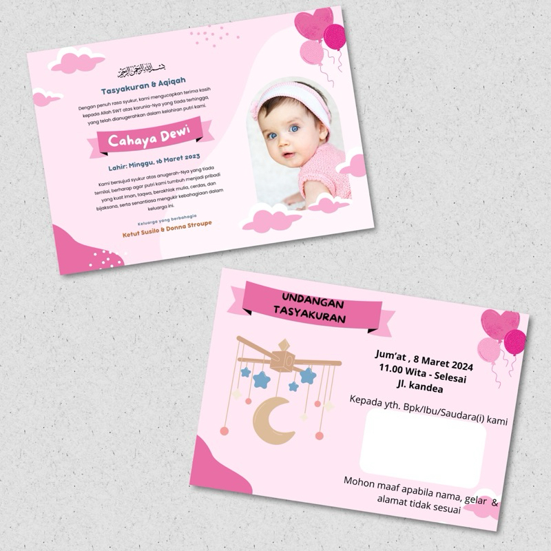 

undangan aqiqah