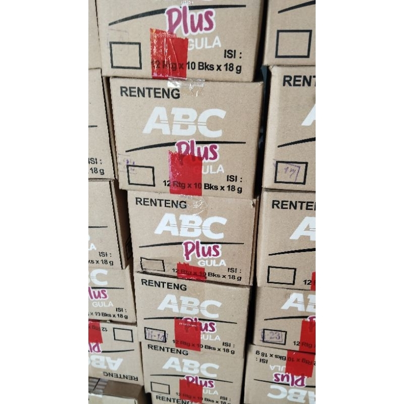 

10 sachet kopi ABC plus renteng
