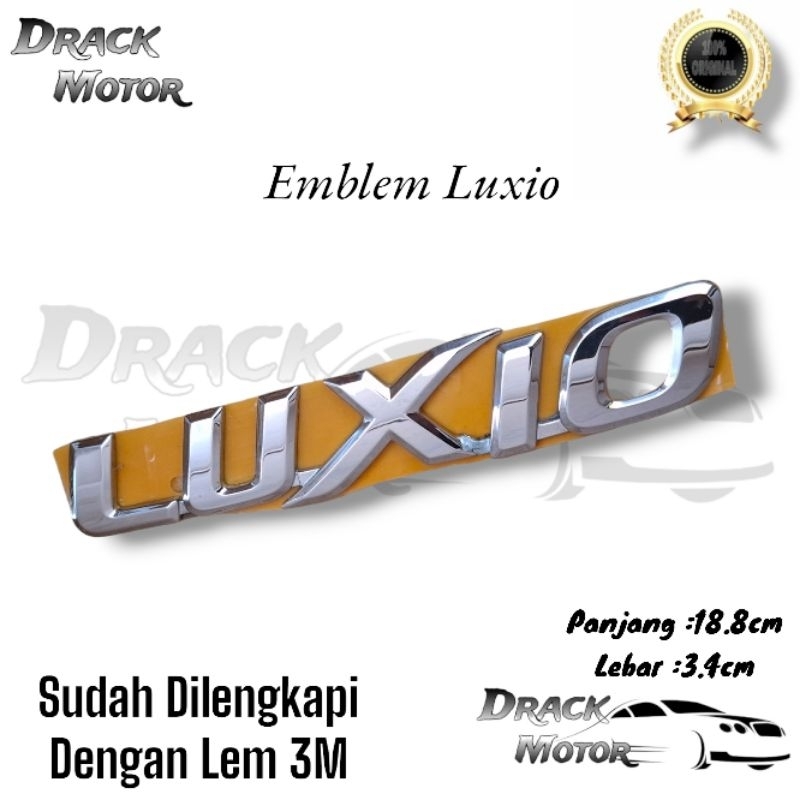 Emblem Tulisan Luxio Chrome Original Daihatsu Luxio // Logo Emblem Tulisan Luxio Chrome Original Bag