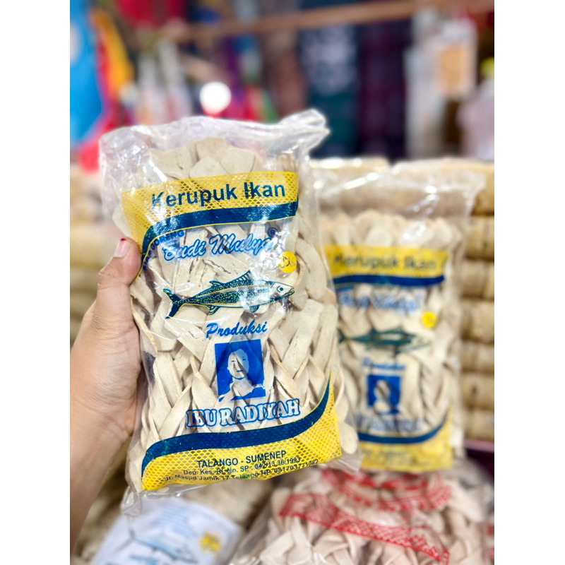 KRUPUK KEPANG PREMIUM SUPER KHAS MADURA / KRUPUK LEKPALEK IKAN TENGGIRI 500gr