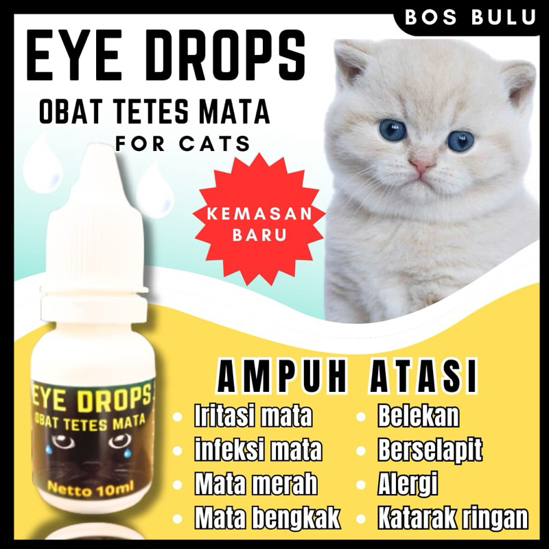 eye drop obat tetes mata kucing dan anjing infeksi elergi belekan mata bengkak mata merah