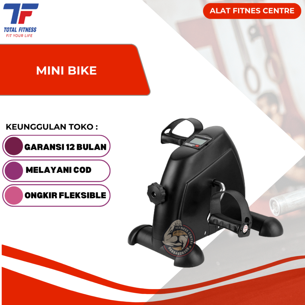 Total Fitness Mini Bike Alat Olahraga Sepeda Terapi - Alat Fitness Sepeda Therapy