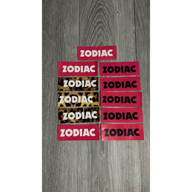 

zodiac jakarta sticker pink