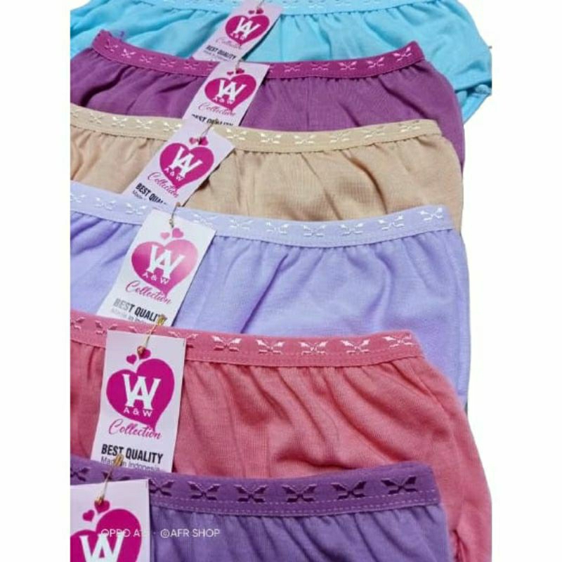 TERLARIS... 6 PCS CELANA DALAM WANITA/6 PCS CD WANITA DEWASA/CD WARNA MUDA & GELAP