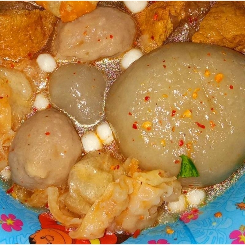 

baso aci isi ayam suwir Mercon Jumbo Spesial paket 5 bungkus