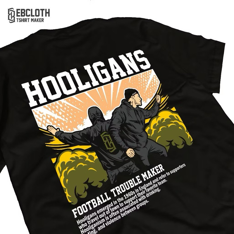 TSHIRT/KAOS HOOLIGANS SUPORTER 24s