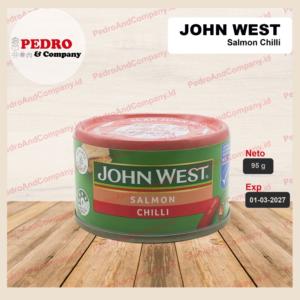 John west salmon Chilli 95 gram ikan kaleng