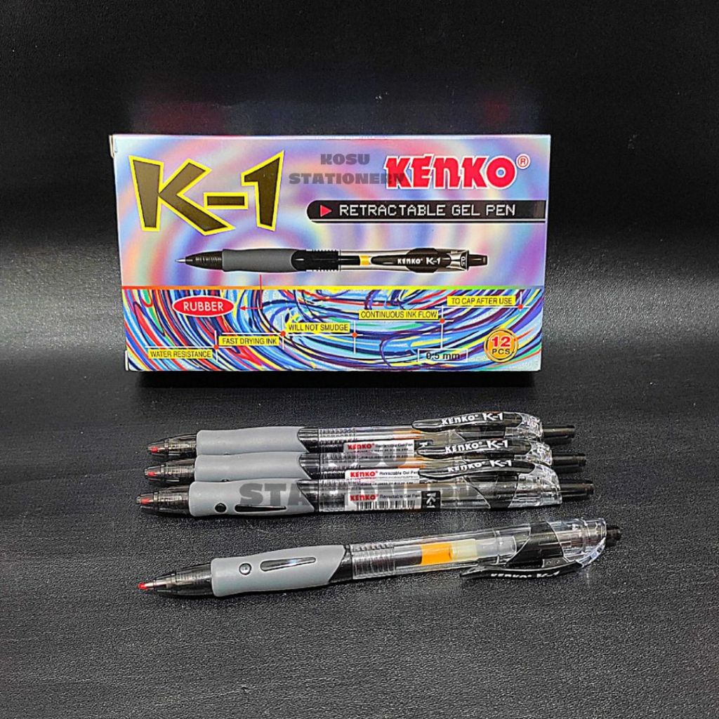 

BOLPEN GEL / BALLPOINT GEL / PULPEN GEL / POLPEN GEL KENKO K1 HITAM