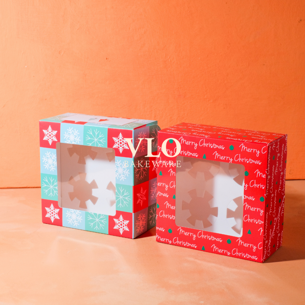 

Kemasan natal kotak kue | christmas cake box cupcake muffin