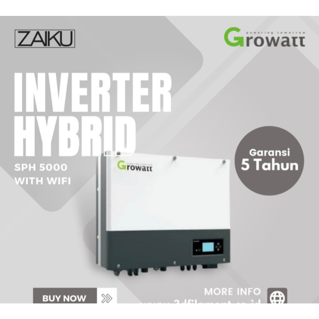 Solar Panel Growatt Inverter Hybrid Dual MPPT SPH 5000 WIFI