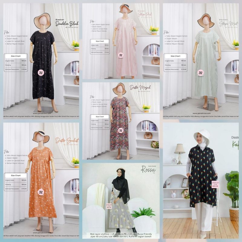 Daster Jannah River || Jannah River Daster Premium || Daster Ori Jannah River  || Homedress Jannah R