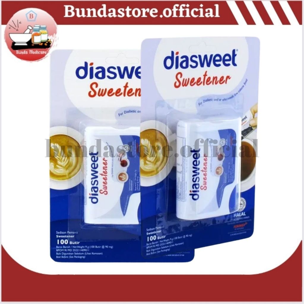 

Diasweet Sweetener Pot - Pemanis - Pengganti Gula - Aman - Bebas Kalori - Manis