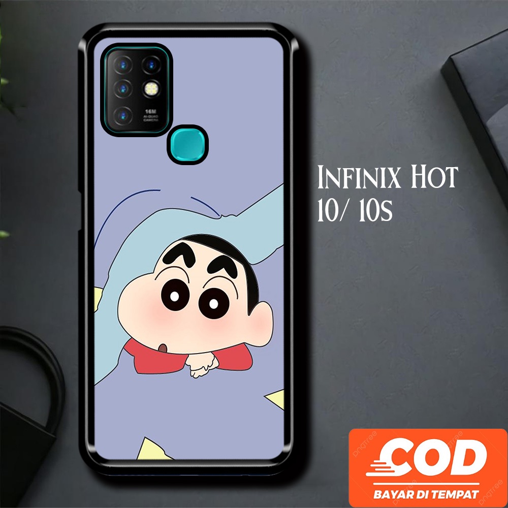 [A33] Shinchan Custom Casing Infinix Hot 10 Case Infinix Hot 10s Aesthetic Unisex Viral Terbaru