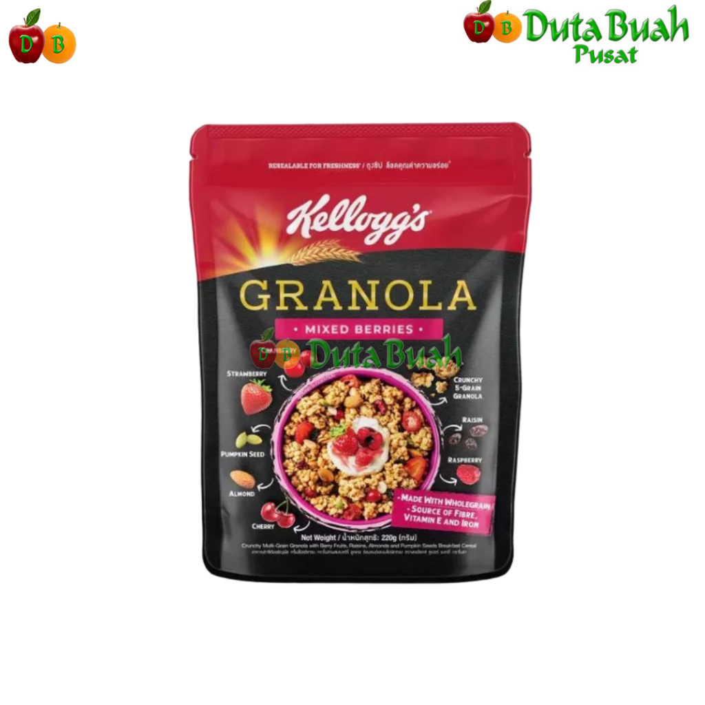 

DUTA BUAH KELLOG GRANOLA MIXE BERRIES 220G