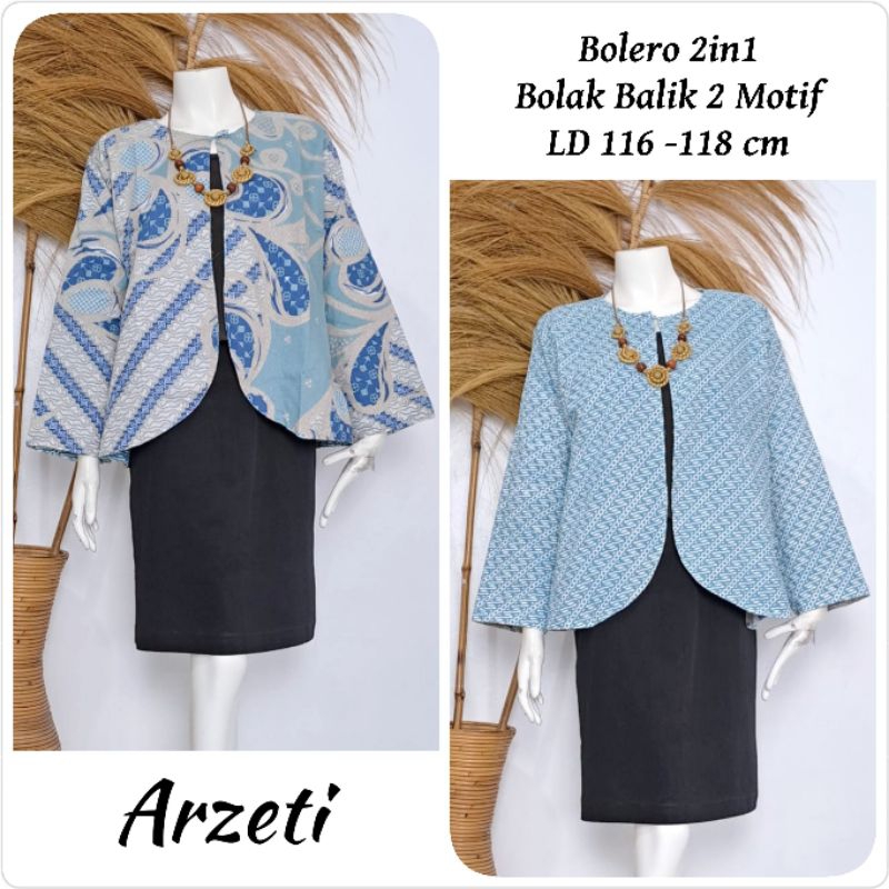 Diandra Bolero Batik Jumbo Bolero Batik bigsize Batik Jumbo Batik Wanita  Bigsize