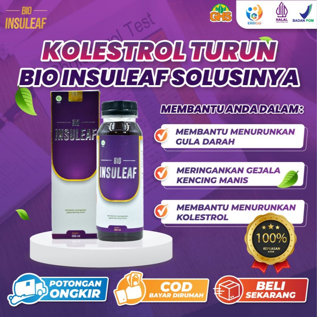 

BISA COD Bio Insuleaf Paket 1 Botol Obat Herbal Atasi Gagal Ginjal 250ml