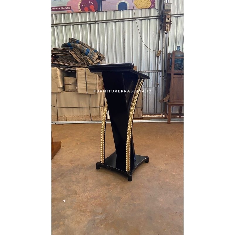 Podium pidato kayu jati/mimbar