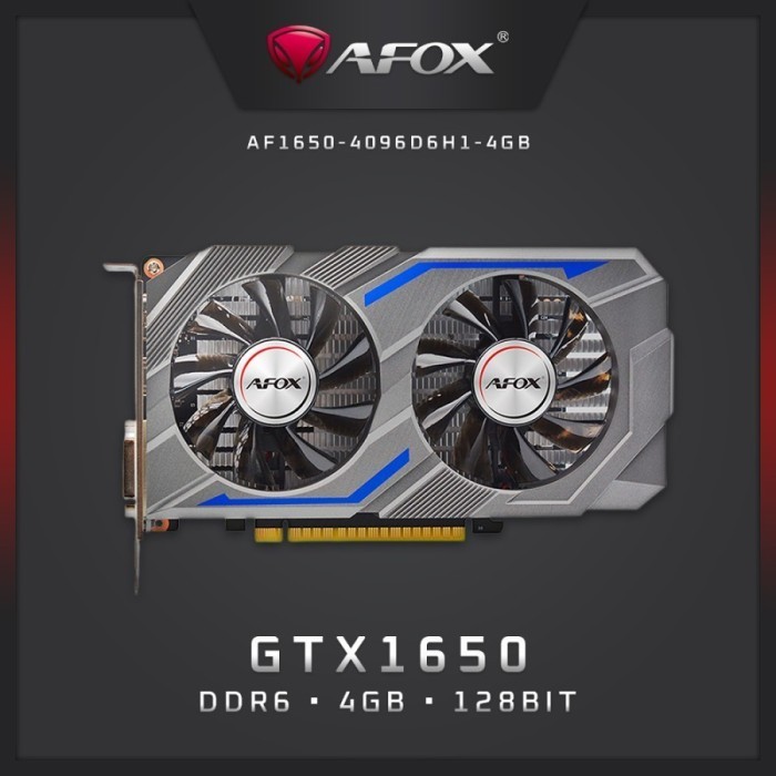 AFOX Geforce GTX1650 4GB GDDR6 128BIT PCI 3.0 Ready