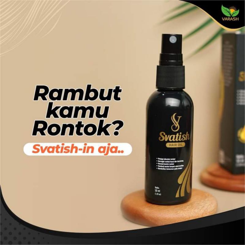 Svatish Hair Oil Varash Asli, Minyak Untuk Rambut Rontok, Ketombe, Kusut, Menumbuhkan Rambut
