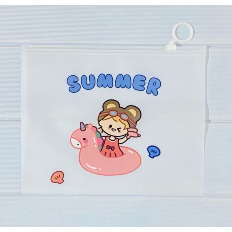 

VM Tempat Pensil Motif Kartun Pouch Zip Lock Pouch Kartun