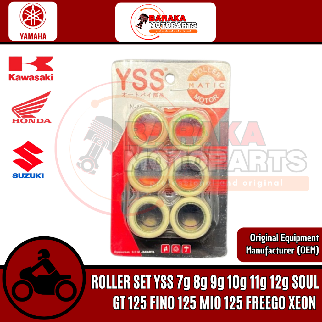 Roller Set YSS Soul GT 125 Fino 125 Freego Xeon Mio 125 Original
