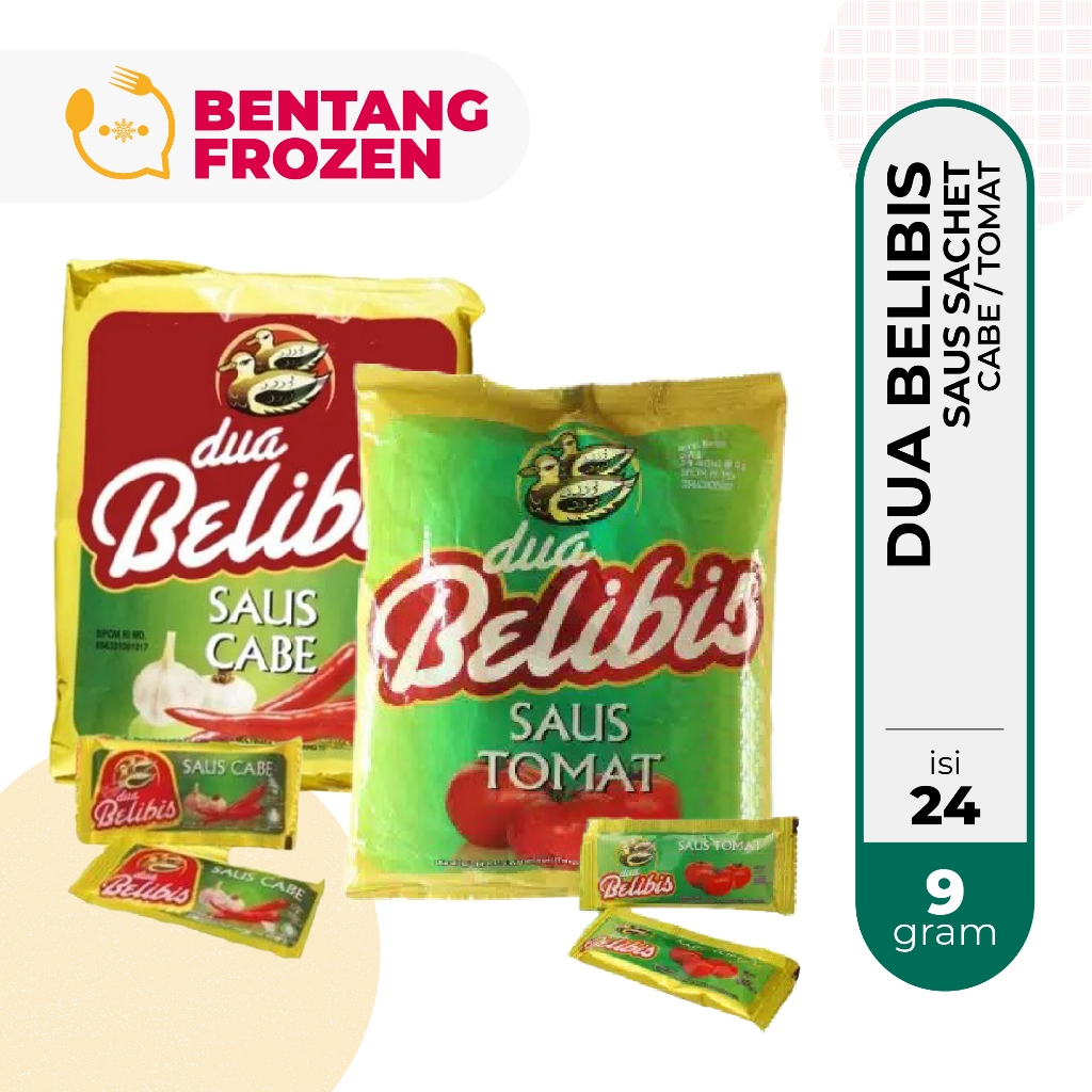 

Dua Belibis Saus Tomat / Saus Cabe Sachet 9gr isi 24 pcs