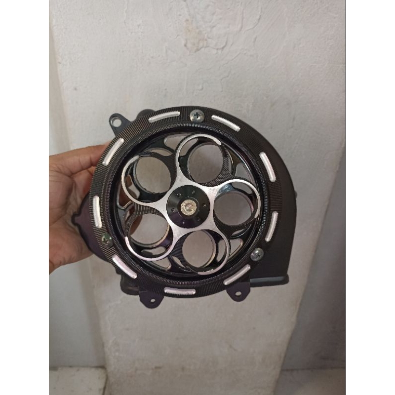 SET COVER TUTUP KIPAS PLUS SPINNER BEAT FI 2012-2014 VARIO 110 FI  FULL CNC