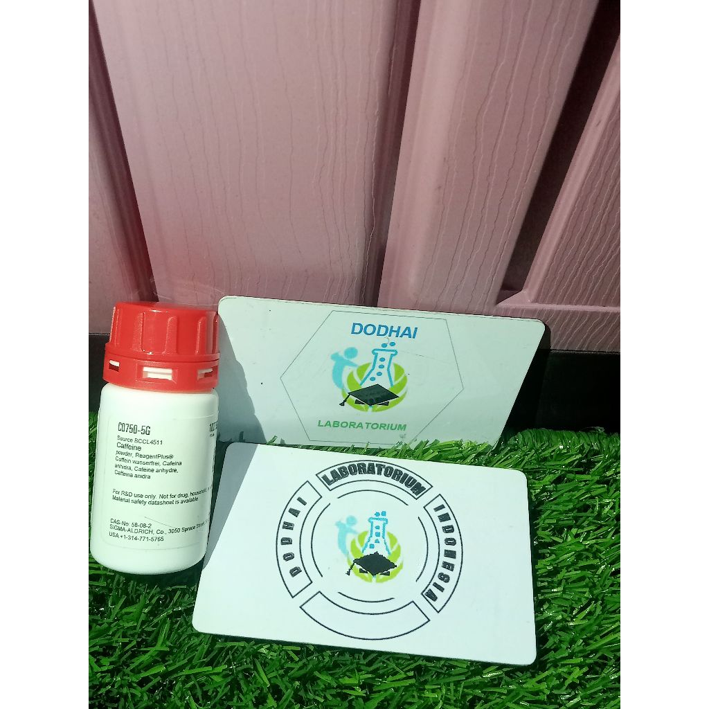 caffeine anhydrous reagen plus, kafein, caffein, cafein pro analysis merk sigma aldrich C0750