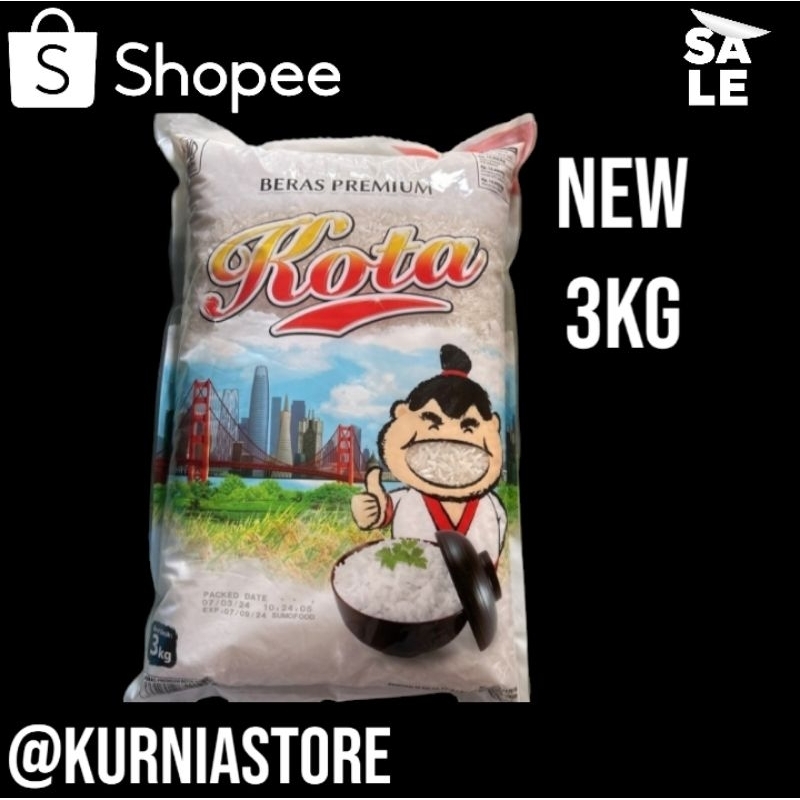 

PROMO !!! BERAS PREMIUM KOTA 3KG | BERAS ENAK PULEN , NIKMAT DAN BERKUALITAS