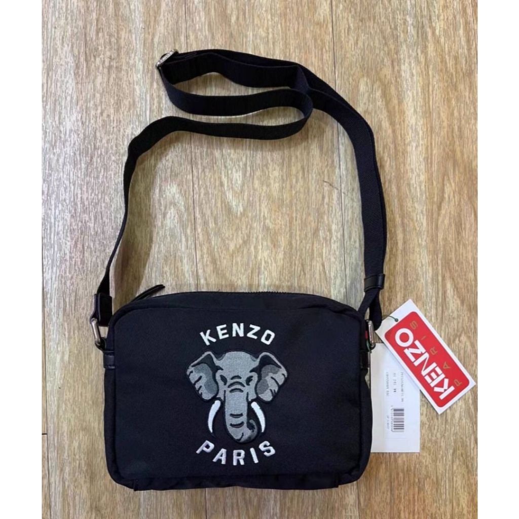 Sling Bag Varsity Embroidered Handbag Elephant Paris - Sling Bag Pria Original